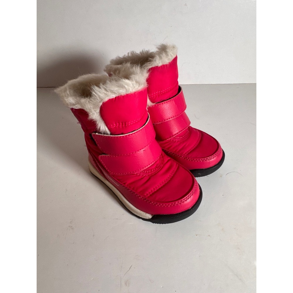 Sorel Whitney II Strap Pink Waterproof Snow Boots Toddler Size 6 NV3875-612